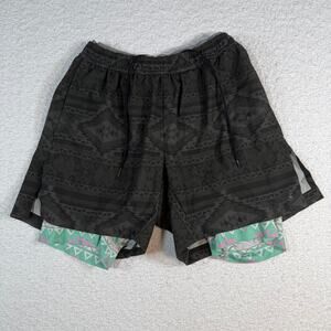 Chubbies The Quest Lined Men's Black Athletic Performance Shorts small 5.5"